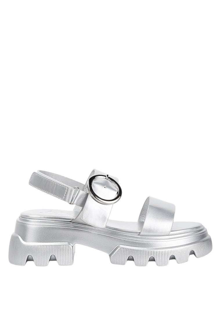 Silas Metallic Chunky Sandals