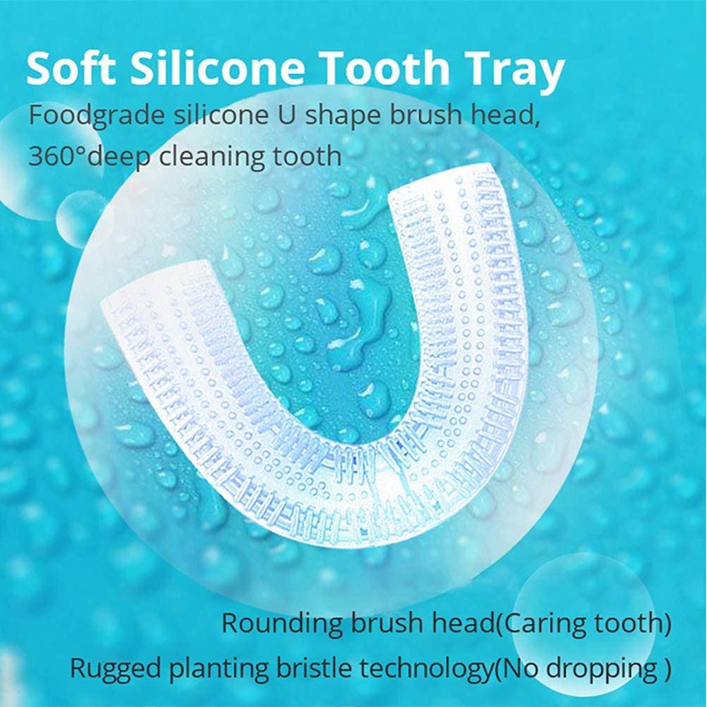 Travel Essentials - Toiletries Silicone Electric Toothbrush 360° For Aldult Smart Automatic...