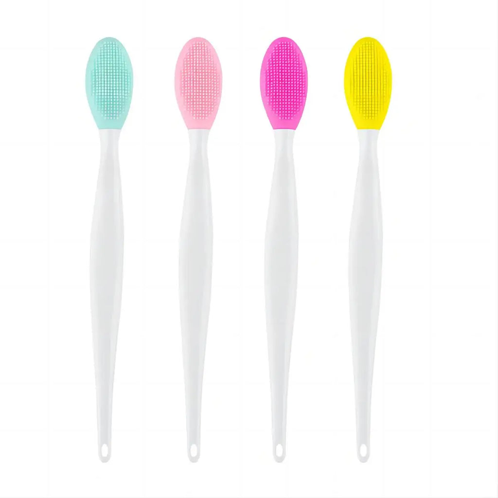 Silicone face brush for blackheads in pastel colors for skincare