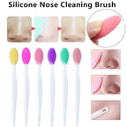 Silicone face brush for blackheads in various colors for effective nose cleaning