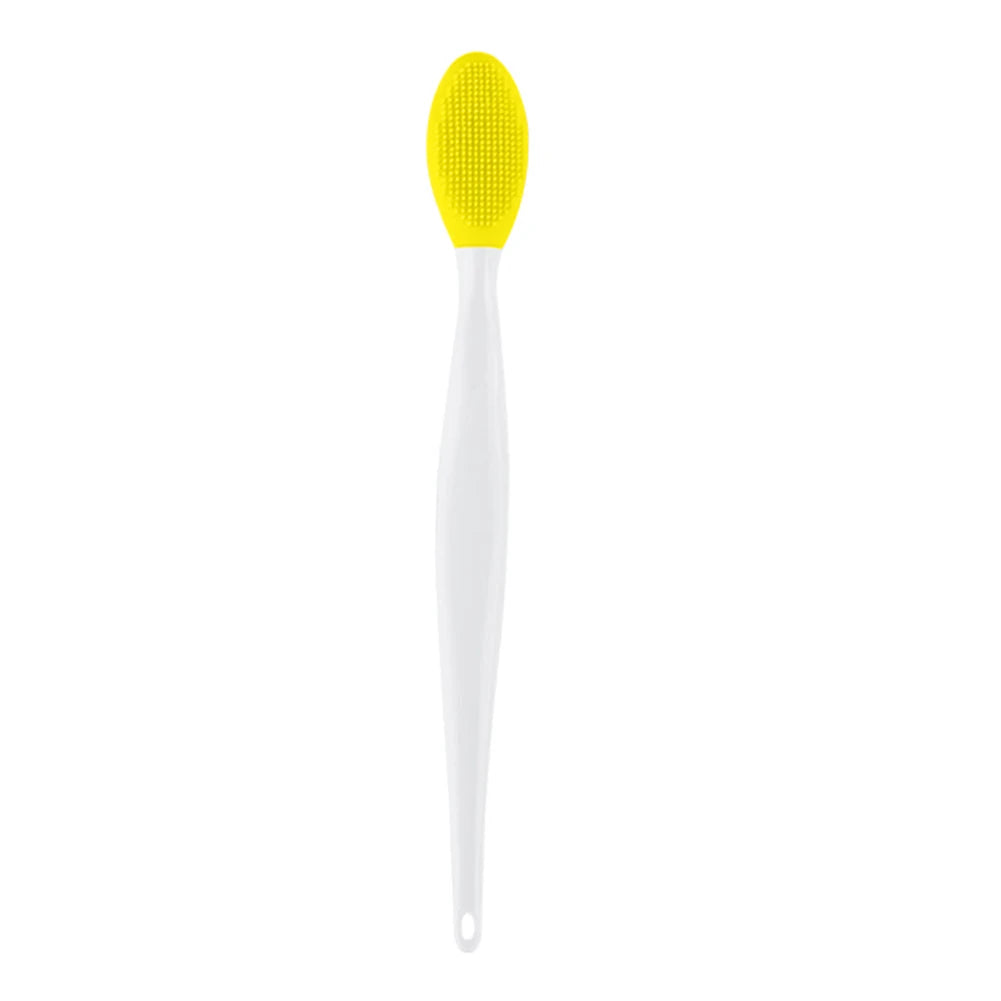 Yellow silicone face brush for blackheads, ideal for deep cleansing