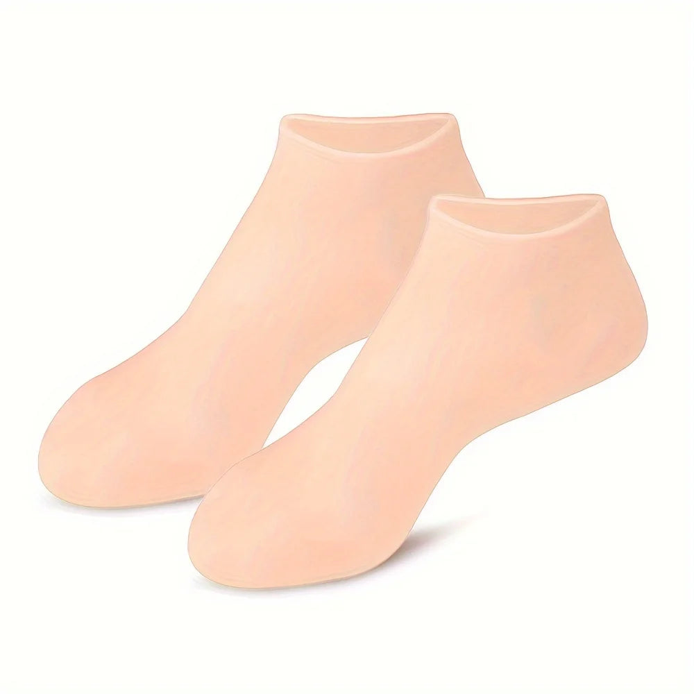 silicone moisturizing foot socks for soft, hydrated feet