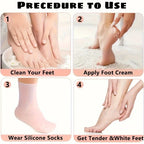Step-by-step guide to using silicone moisturizing foot socks for soft feet
