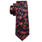 Silk Jacquard Floral Necktie Wedding Business Handkerchief - VacationGrabs