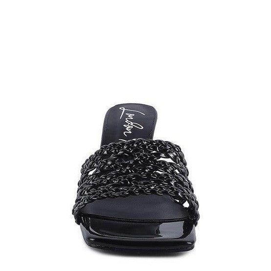 Stylish Rag Company silver braided slider sandals with a comfortable open toe design