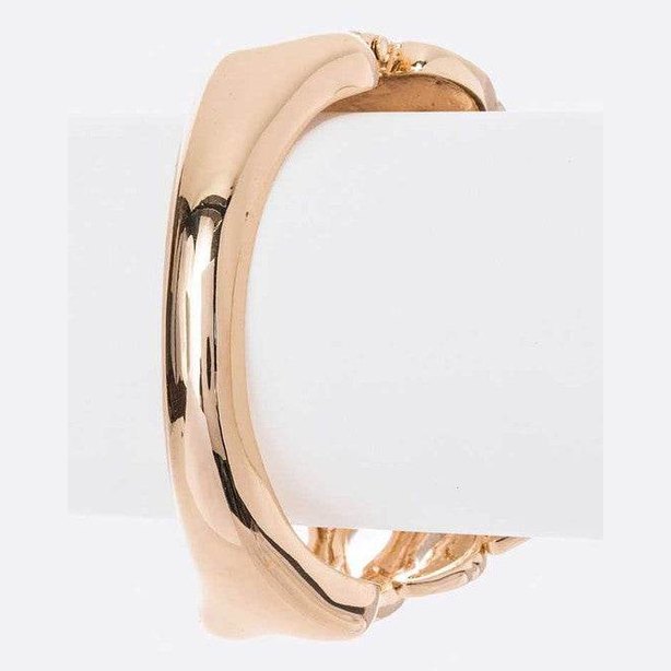 Rose gold LA Jewelry Plaza bracelet for women, part of silver skeleton jewelry women collection