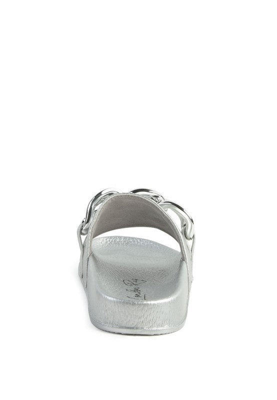 Silver Rag Company stylish vacation sandals for women with cushioned footbed and decorative strap