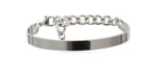 Elegant silver thick bangle set featuring a sleek design with a chain clasp for stylish women