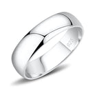 Simple silver ring for ladies in polished 925 sterling silver for elegant everyday wear