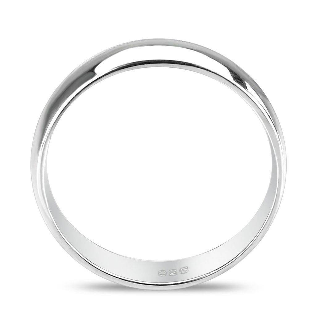 Simple silver ring for ladies with a sleek and polished design for everyday wear