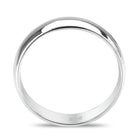 Simple silver ring for ladies with a sleek and polished design for everyday wear
