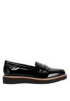 Sinclair Patent Faux Leather Heeled Loafers