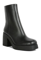 Women's Shoes - Boots Sins Collar High Ankle Platform Boots