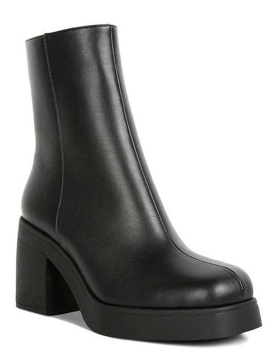 Women's Shoes - Boots Sins Collar High Ankle Platform Boots