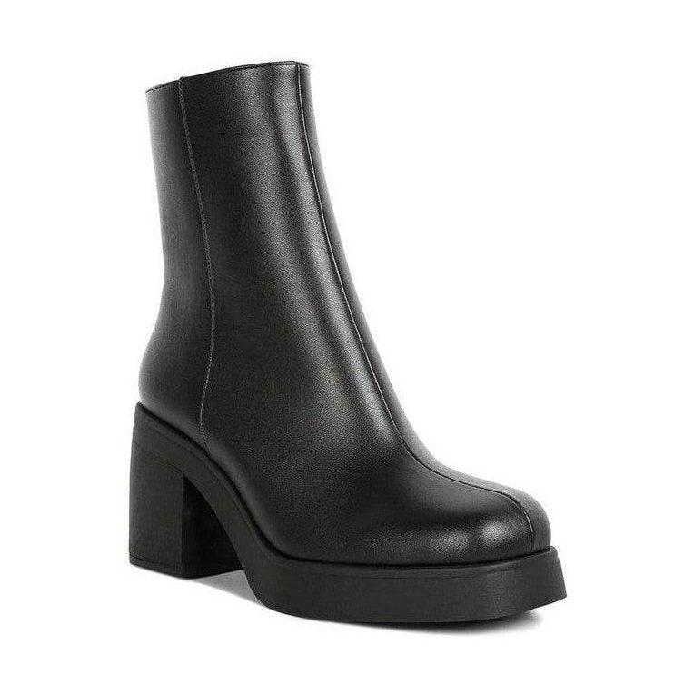 Sins Collar High Ankle Platform Boots - VacationGrabs