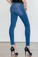 Women's blue skinny pants jeans for a stylish, fitted look