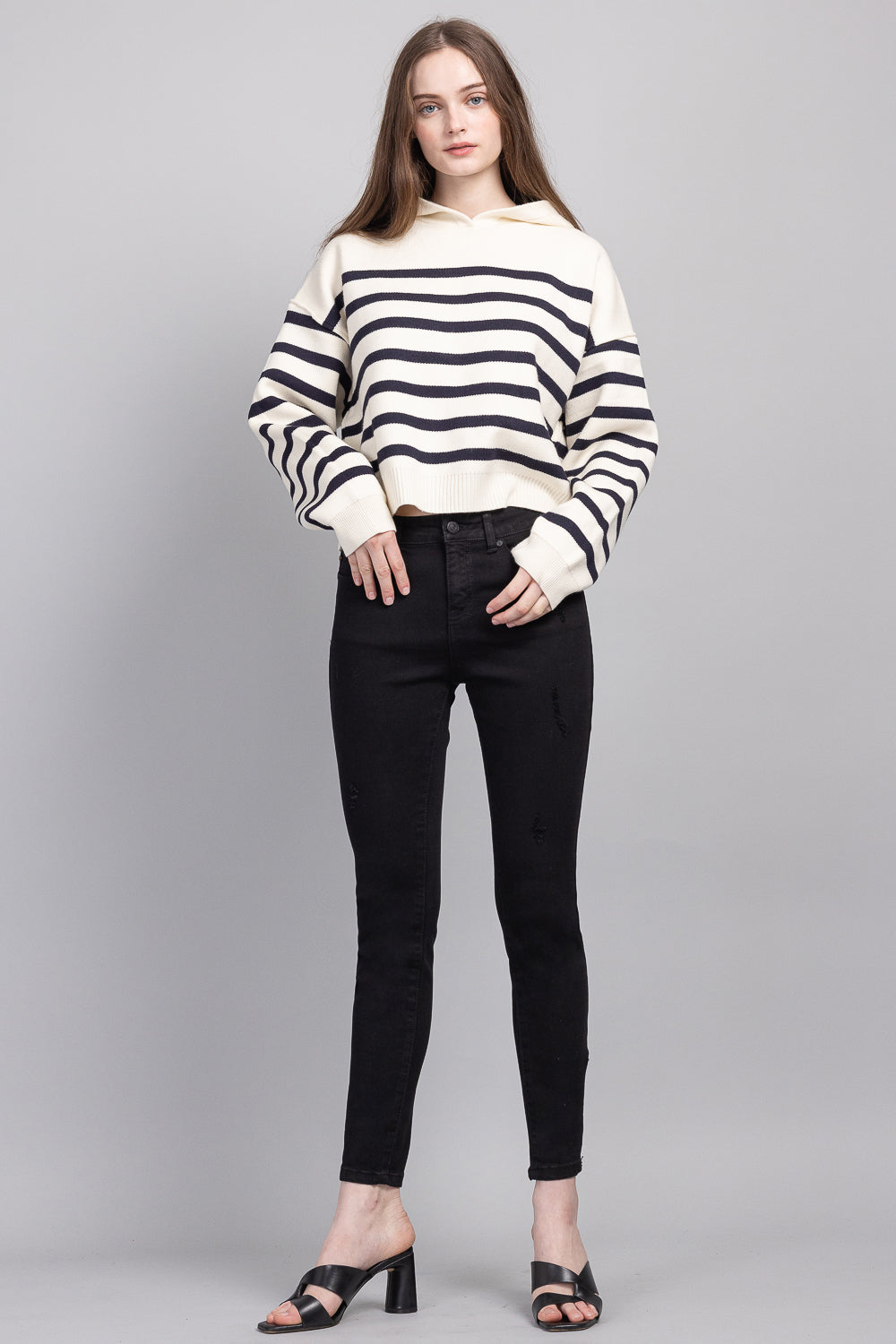 Women's black skinny pants jeans for everyday casual wear