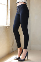 Women's black skinny pants jeans, stylish and comfortable fit
