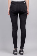 Women's black skinny pants jeans, stretchy fabric for casual wear