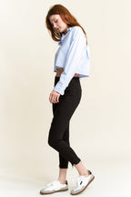 Women's black skinny pants jeans, stylish for casual outings