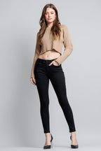 Women's black skinny pants jeans, stylish and versatile for everyday wear