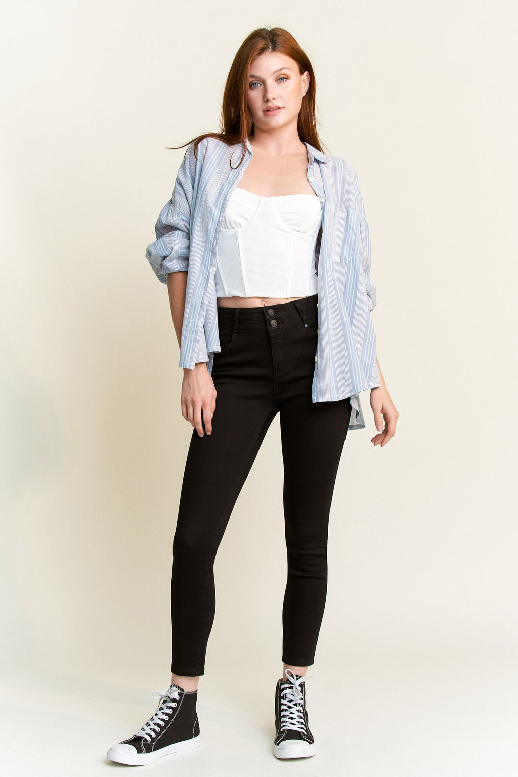 Women's black skinny pants jeans for casual or dressy outfits