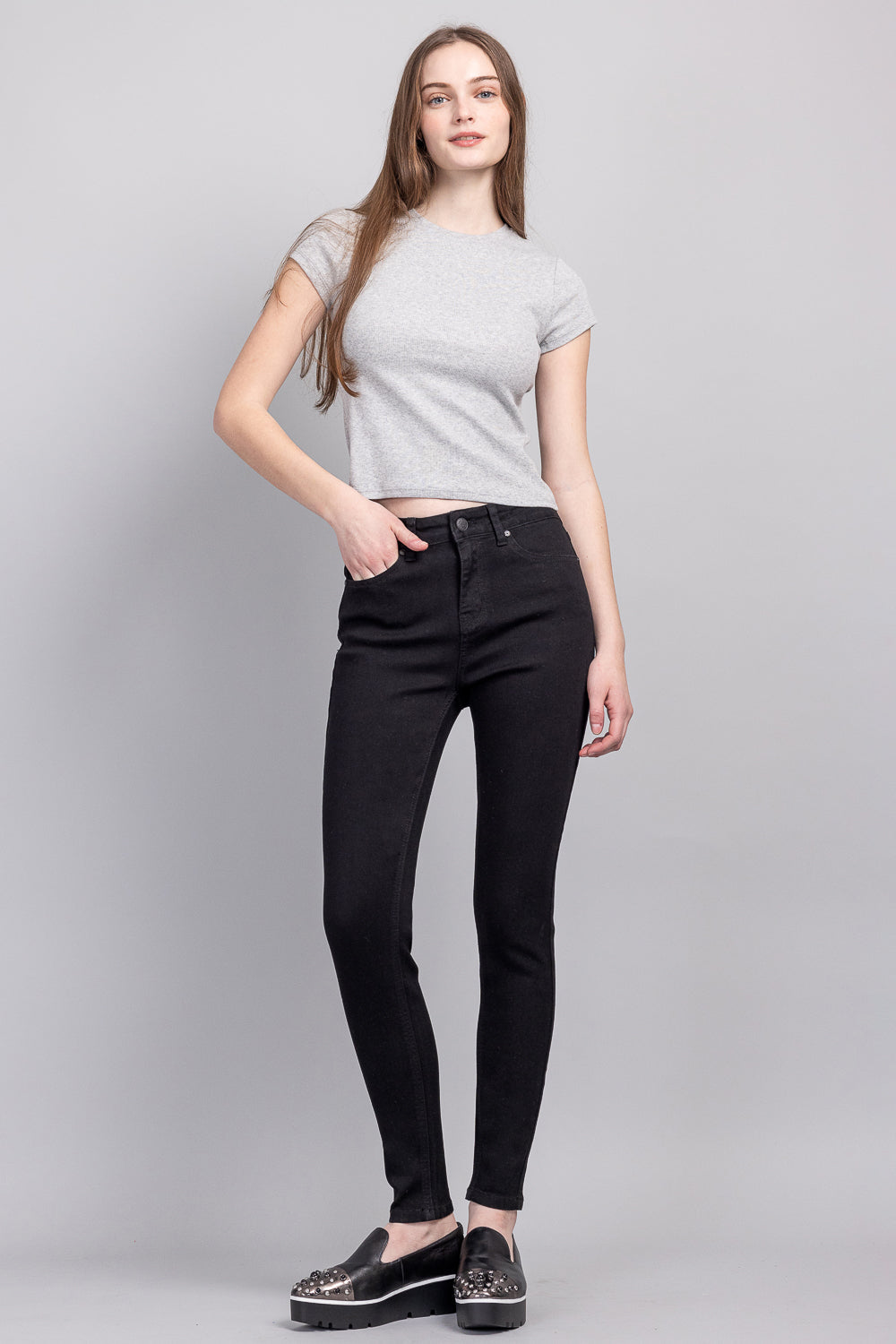 Women's black skinny pants jeans for casual everyday wear