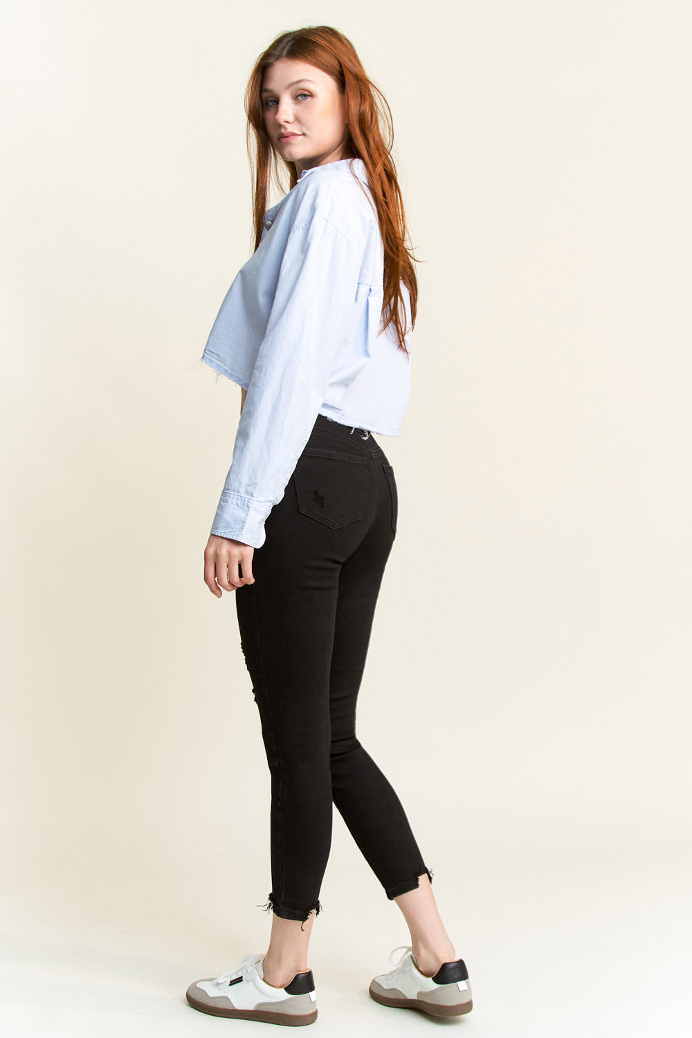 Women's black skinny pants jeans for casual everyday wear