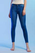 Women's blue skinny pants jeans for a stylish everyday look