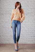 Women's light blue skinny pants jeans for casual wear