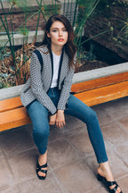 Women's skinny pants jeans in blue, perfect for casual outings