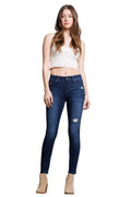 Women's dark blue skinny pants jeans for casual wear