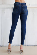 Women's blue skinny pants jeans for comfortable everyday wear