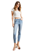 Women's light blue skinny pants jeans for casual wear
