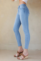 Women's light blue skinny pants jeans for casual wear