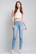 Women's light blue skinny pants jeans for a stylish casual look