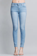 Women's light blue skinny pants jeans for casual wear