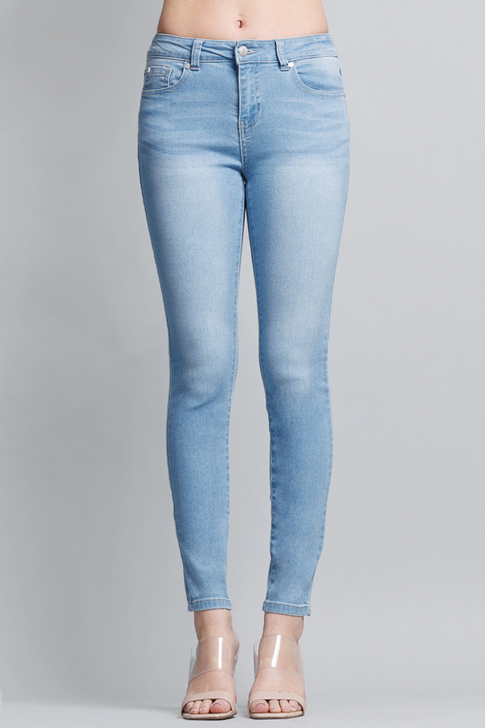 Women's light blue skinny pants jeans for casual wear