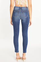 Women's blue skinny pants jeans, perfect for casual outings