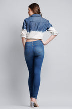Women's blue skinny pants jeans for a stylish casual look