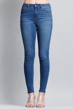 Women's blue skinny pants jeans, perfect for casual outings