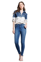Women's blue skinny pants jeans, perfect for casual outings