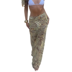 Women's Animal Print Skirt for Vacation Outfits