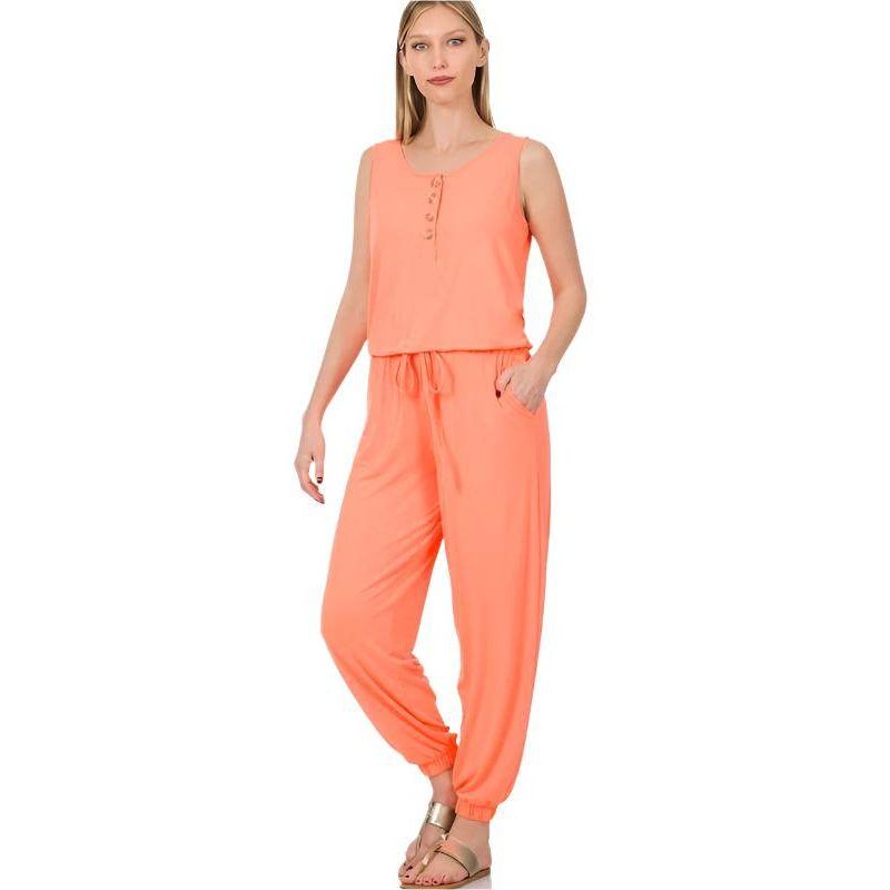 Sleeveless Jogger Jumpsuit - VacationGrabs