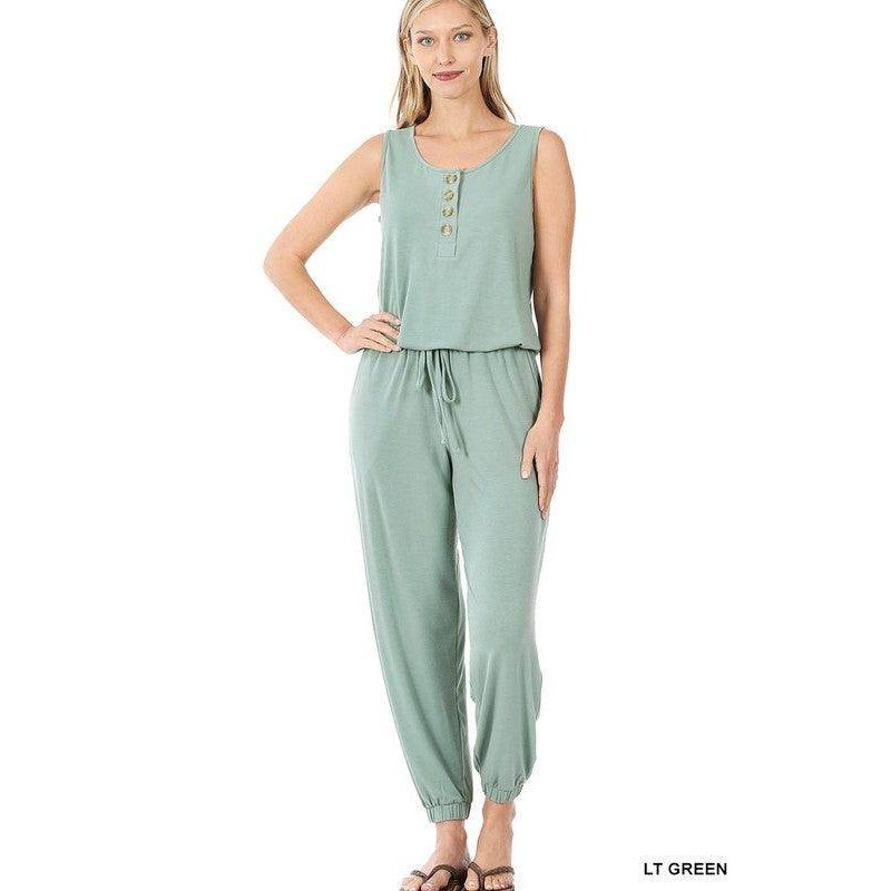 Sleeveless Jogger Jumpsuit - VacationGrabs