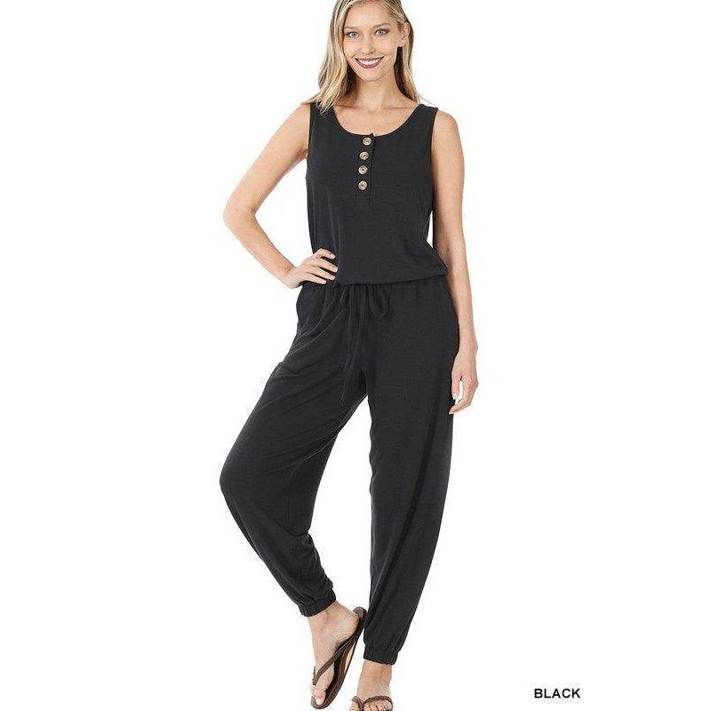 Sleeveless Jogger Jumpsuit - VacationGrabs