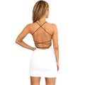 backless halter summer dress Vacationgrabs Sleeveless Party Mini Dress for Women