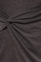 Women's Dresses Sleeveless Twist Wrap Rib Midi Dress