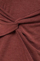 Women's Dresses Sleeveless Twist Wrap Rib Midi Dress
