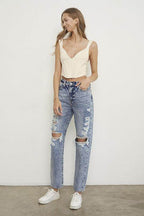Slim Boyfriend Jeans - VacationGrabs
